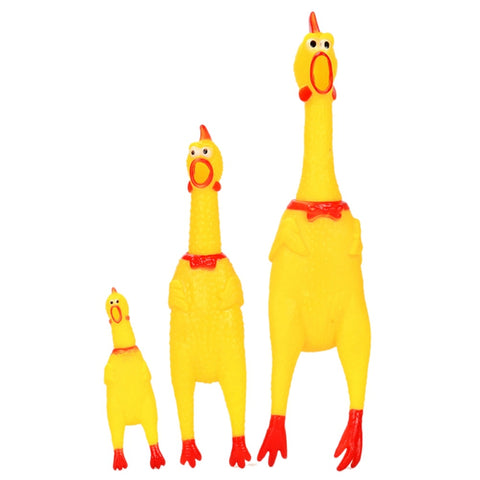 Chicken Rubber Squeak Toys