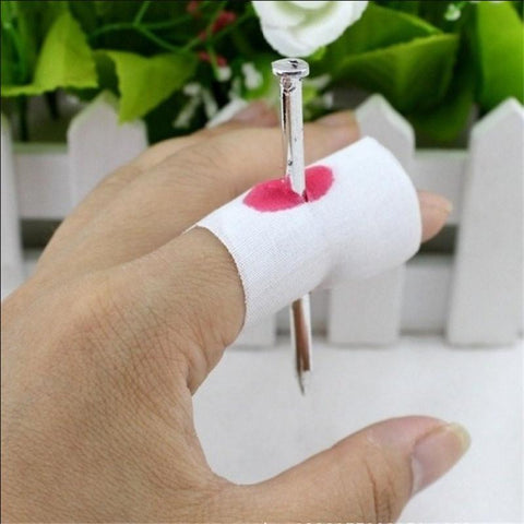 Bloody Nail Through Finger Prank Toy
